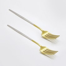 아벨라 무광 투톤 포크, 혼합색상, 2개