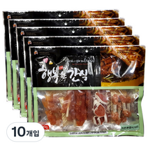 행복한간식 강아지 사사미 간식 400g, 치킨맛, 10개입