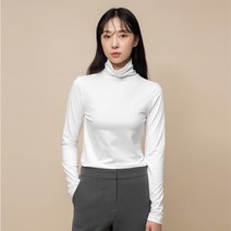 캐럿 여성 터틀넥 티