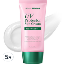 폴메디슨 UV 프로텍터 저자극 데일리 선크림 SPF50+ PA+++, 70ml, 5개