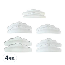 왕관 해바라기 투명 속눈썹 뷰러 펌 롯드 5종, 4세트