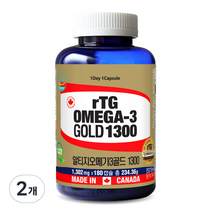 통라이프 알티지 오메가3 골드 1300, 180정, 2개