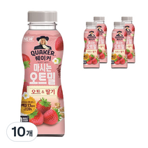 퀘이커 마시는 오트밀 봄 딸기, 50g, 10개