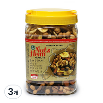 웰넛 자연두레 너츠하임 믹스넛 레드 용기, 1kg, 3개