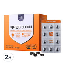 라이프케어 비타민D 5000IU 18g, 180정, 2개, 180정