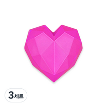 디씨네트워크 하트 차량용 방향제 매트핑크 넘버5, 3세트, 넘버5향