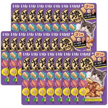 이나바 고양이 야끼믹스, 24입, 가다랑어＆치킨&오징어 (QSC-122)