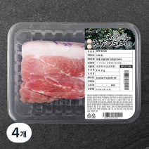 파머스팩 제주 흑돼지 미박뒷다리 수육용 (냉장), 500g, 4개