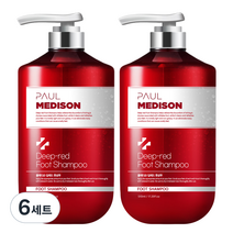 폴메디슨 딥레드 풋샴푸, 510ml, 6세트