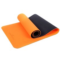 고무나라 TPE 투톤 양면 요가매트 6mm, 오렌지