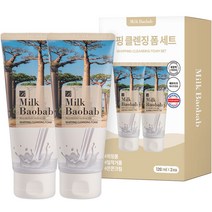 밀크바오밥 휘핑 클렌징 폼, 120ml, 2개