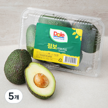 돌 페루산 점보 아보카도, 1kg, 5개