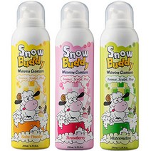 스노우버디 휘핑 클렌저 베이비파우더 200ml + 딸기 200ml + 수박 200ml 세트, 1세트