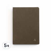 이든디자인 A5 반양장 무지 에코 노트, 5개