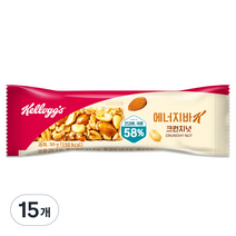 켈로그 에너지바K 크런치넛, 30g, 15개입