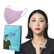 이비에 더세로 새부리형 황사보건용 마스크 중소형 KF80, 30개입, 1개, 퍼플
