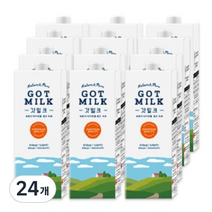 갓 밀크 멸균우유, 1000ml, 24개