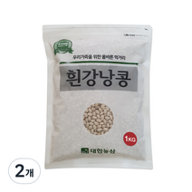 대한농산 흰강낭콩, 1kg, 2개