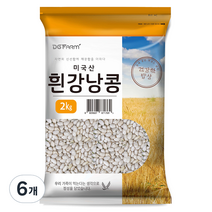 대구농산 흰강낭콩, 2kg, 6개