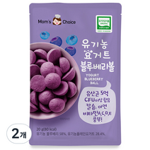 맛있는풍경 유아용 유기농 요거트 블루베리볼 20g, 2개, 블루베리맛