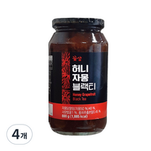 꽃샘 허니 자몽블랙티, 800g, 4개, 4개