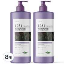 메르헨트 티트리 앤 로즈마리 대용량 바디워시 화이트머스크, 1500ml, 8개