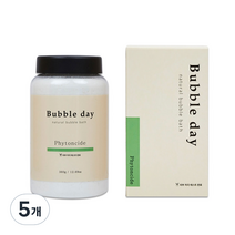 버블데이 거품목욕 아로마 입욕제 피톤치트, 360g, 5개