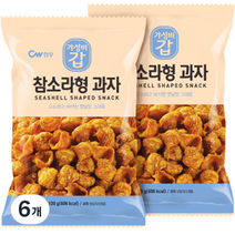 청우 참소라형 과자, 120g, 6개