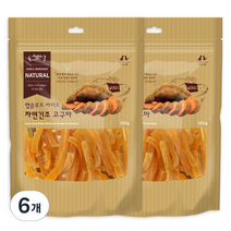 앱솔루트바이트 자연건조 반려견 간식, 고구마 맛, 6개