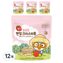 뽀로로 한입 크리스피롤 딸기, 60g, 12개