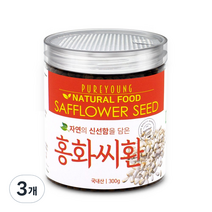 퓨어영 볶은 홍화씨환, 3개, 300g
