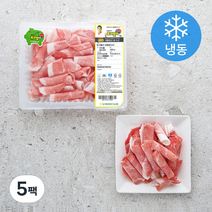 포크밸리 한돈 대패 앞다리 구이용 (냉동), 500g, 5팩