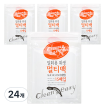 유하우스 일회용 위생 멀티백 대형, 15매입, 24개