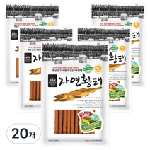 코코브라운 자연황태 져키 강아지 간식 80g, 황태 + 단호박 혼합맛, 20개