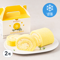 달롤 초당옥수수 크림 롤케이크 홀 (냉동), 345g, 2개