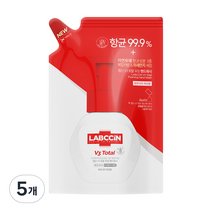 랩신 토탈 핸드워시 리필 파우더리허브향, 200ml, 5개