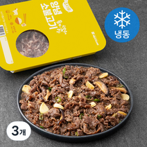 요리락 양념 소불고기 (냉동), 3개, 400g