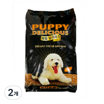 펫컴 전연령 퍼피딜리셔스 건식사료, 곡물, 8kg, 2개