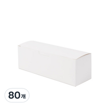 가로 미니 선물 포장 박스 16.5 x 5.5 x 5.5 cm, 화이트, 80개