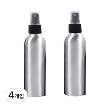 DM 뷰티 스프레이 알루미늄 공병 150ml, 블랙, 4개입