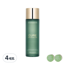 김정문알로에 큐어 하이드라 수딩 토너 130ml + 2종 체험키트, 4세트