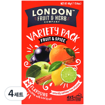 런던프룻 스파이시 허브티 컬렉션 4종 2g x 5p 세트, 20개입, 4세트