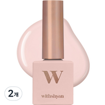 위드샨 프로페셔널 폴리쉬 컬러 위드젤 시럽젤, W22 베이지핑크, 10g, 2개