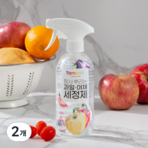 탐사 뿌리는 과일 야채 세정제, 500ml, 2개