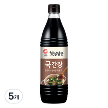 청정원 햇살담은 자연숙성 국간장, 840ml, 5개