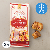신라명과 오갓빵 소시지 페스츄리 (냉동), 280g, 3개