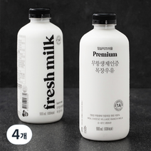 임실치즈마을 무항생제 목장우유 2p, 1800ml, 4개