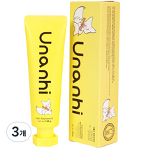 유난히 아동용 또바기 고불소 비건 치약 블루베리향, 100g, 3개