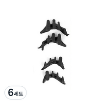 발가락링 실내용 대 + 외출용 소 프리미엄 블랙 BK-GOLD, 6세트