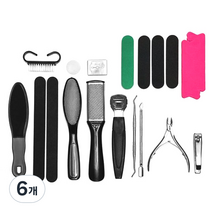 PLAKA 페디큐어 나이프 19종 세트, 혼합색상, 6개